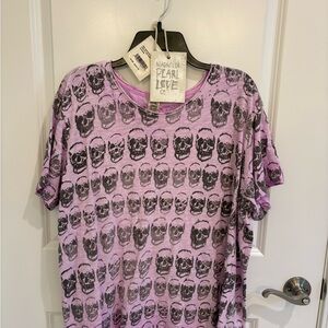 Magnolia Pearl Lavender Skull Tee